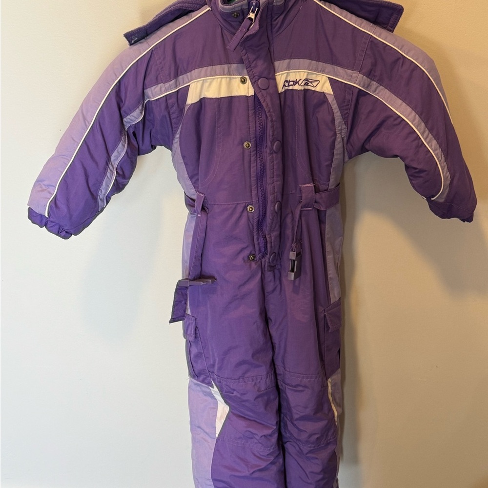 Reebok Purple Kids Snow Suit with Lavender Accents
